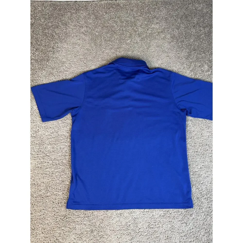 Chicago Cubs Shirt Mens M Blue MLB Baseball Antigua Embroidered Logo Polo